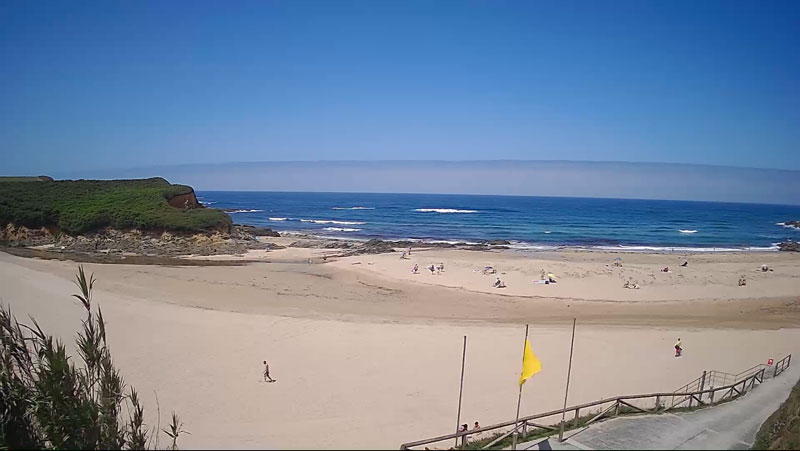 Enlace a Webcam de la playa de Serantes