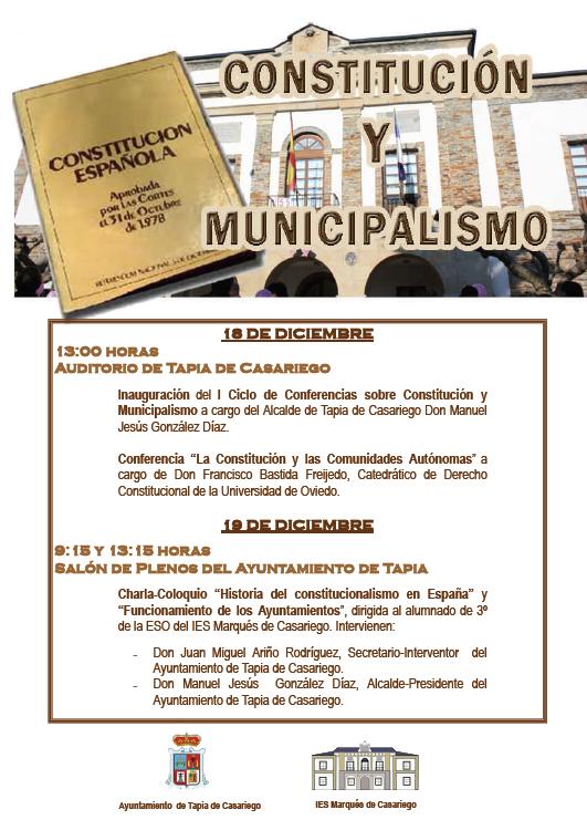 Cartel Constitución y Municipalismo